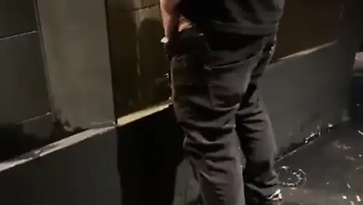 Boy Enters the Clubs Toilets and Catch a Guy Ready to Pee