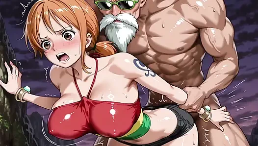Roshi (db) x nami (op)