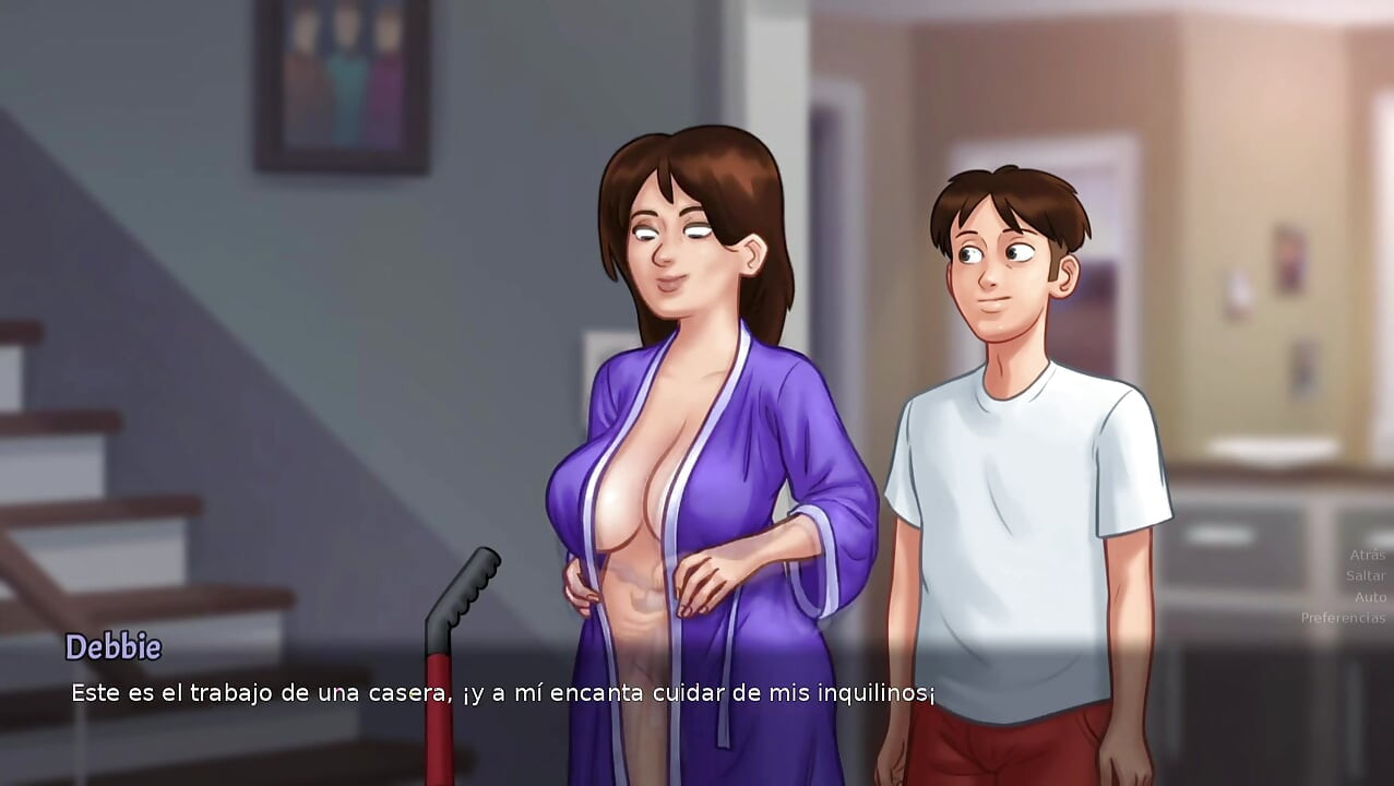 LAS NUEVAS ESCENAS DE (ORO) DEL SUMMERTIME SAGA CON DEBBIE HD +18 HENTAI.