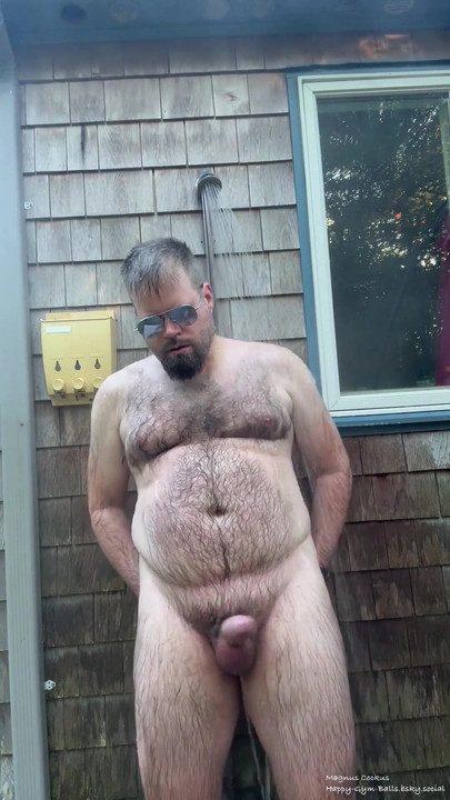 I like shower outside so everyone can see me naked! | Clip 1