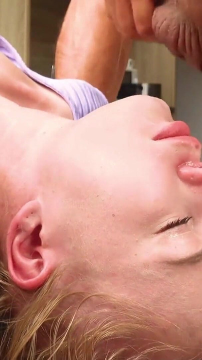 I ended up FACE FUCKING this CUTE BLONDE GIRL who never misses Sunday service | Clip 1