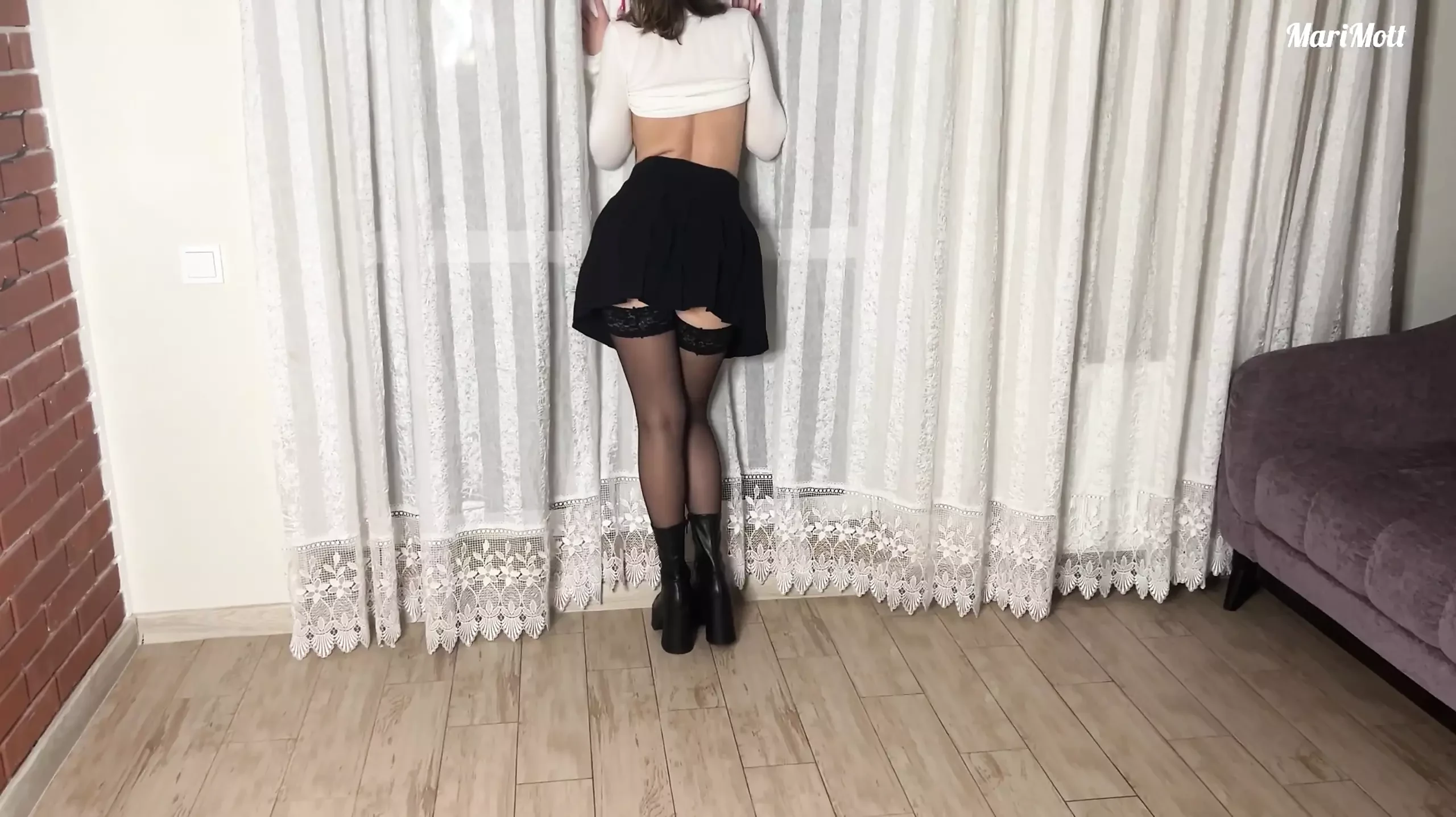 Bg.anal.cute 学生和她紧致甜美的肛门