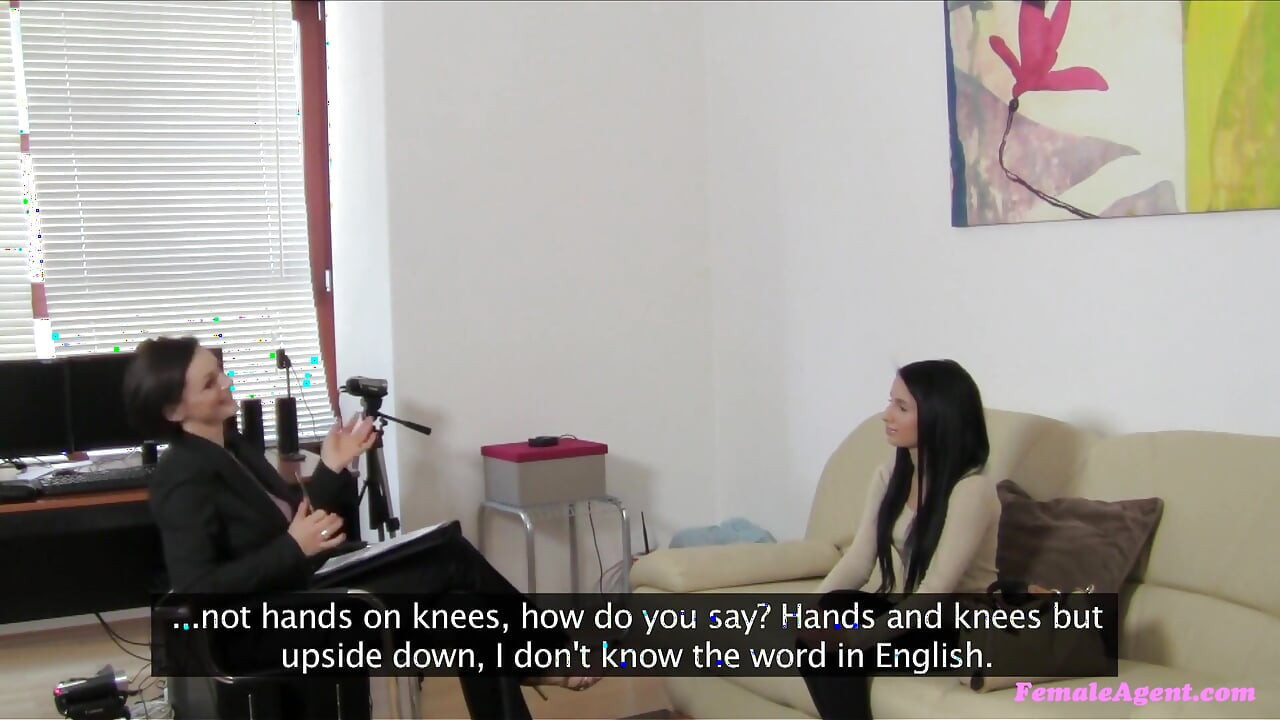 Female Agent - Slim Babe with Great Tits Surprised by a Strap-on Adventure