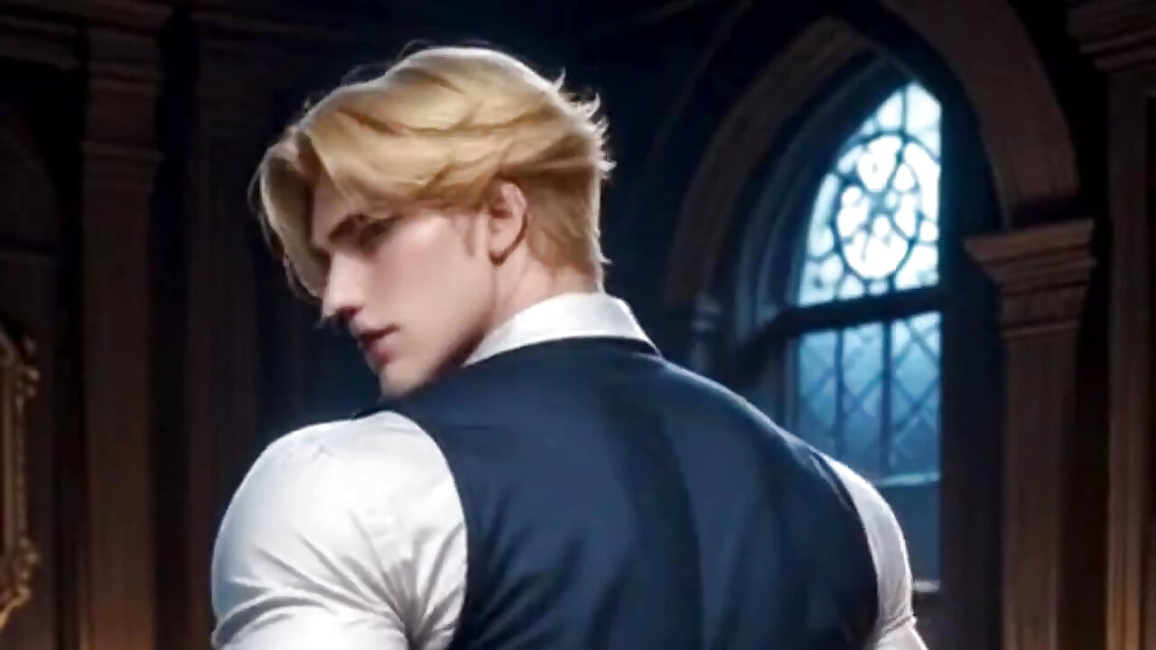 A Blond, European Bottom with a Huge Ass Likes to Get Cum Inside His Ass. Yaoi 3D Hentai Animation.