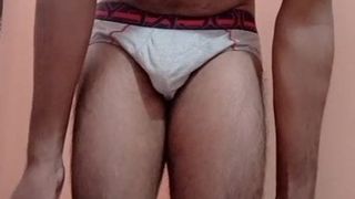 An Indian man passionate masturbating and cums heavily in th