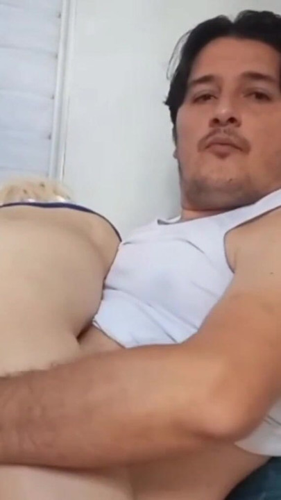 Mexican nymphomaniac climbs on the crooked cock of her Colombian lover | Clip 1