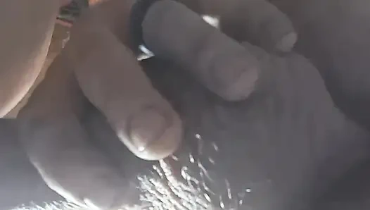 Глубокий поглаживание киски, кримпай крупным планом