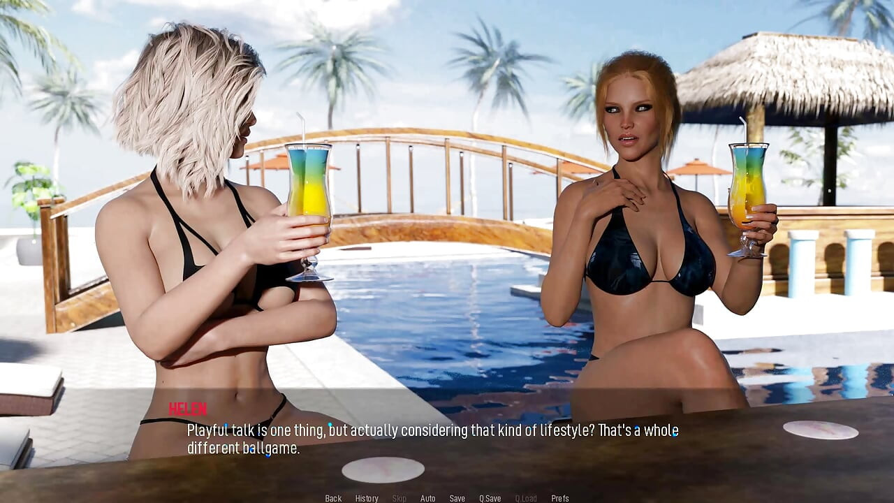 Dorințe împărțite: soții sexy și incitante fără sutien pe plajă - episodul 2