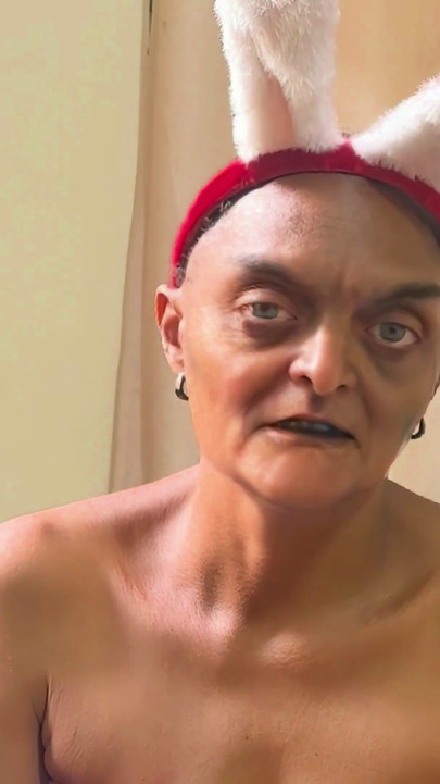 Grandstepmother Wore Her Christmas Bunny Like Outfit so I Can Fuck Her in Her Ass -[ai-generated]