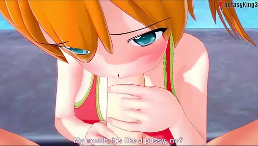Orta yaşlı seksi bikinili oral seks - poketmonster