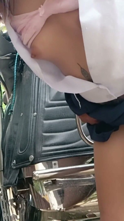18 YEAR OLD STUDENT INVITE BY REAL TRIKE DRIVER WE FUCK IN PUBLIC | Clip 2