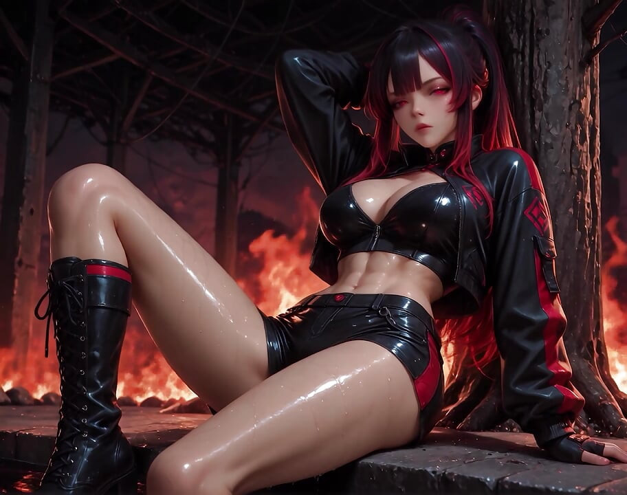 Hell Huntress Vexara - Gates of Fire POV - Ai Generated