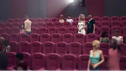 Eine ehefrau und stiefmutter, echtes fickendes sophia zeigt dyl im kino ihre muschi