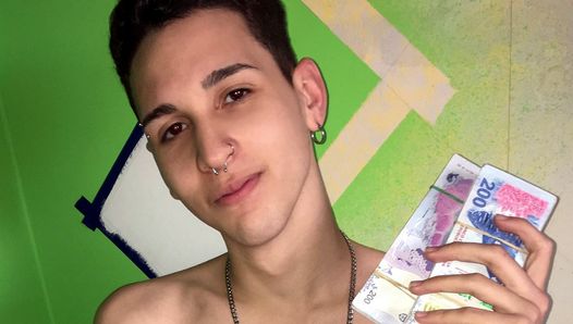 Jovem latino jovem trabalhador fode com estranho pov