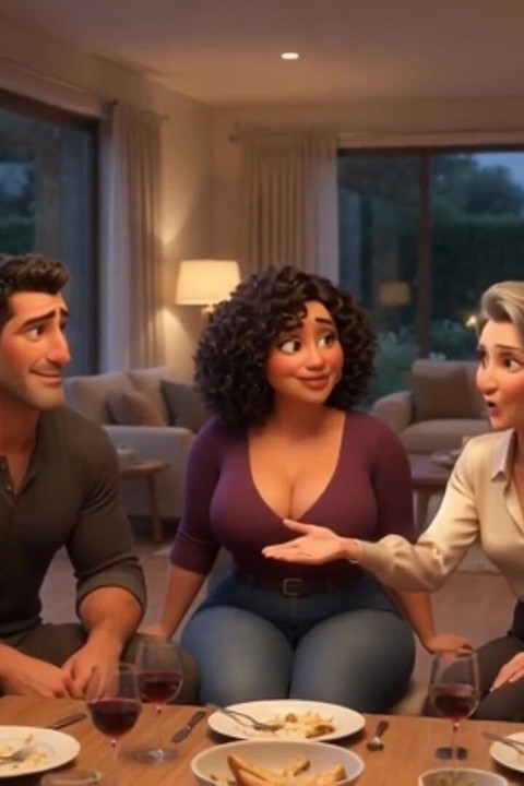 Steamy Weekend Surprise with Alluring Mature Stepaunt and Fiancée Loving Approval - Ai Generated