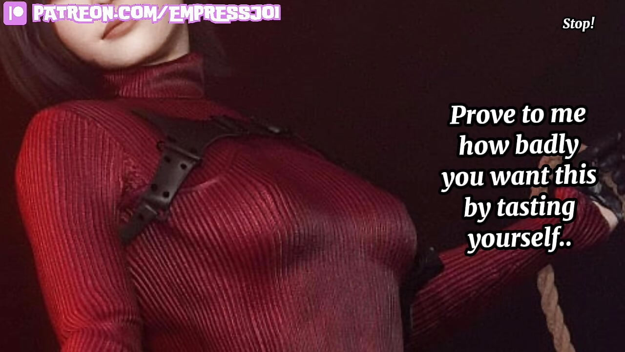 Femdom Hentai JOI: Ada Wong Keeps You As Her Bitch Prisoner