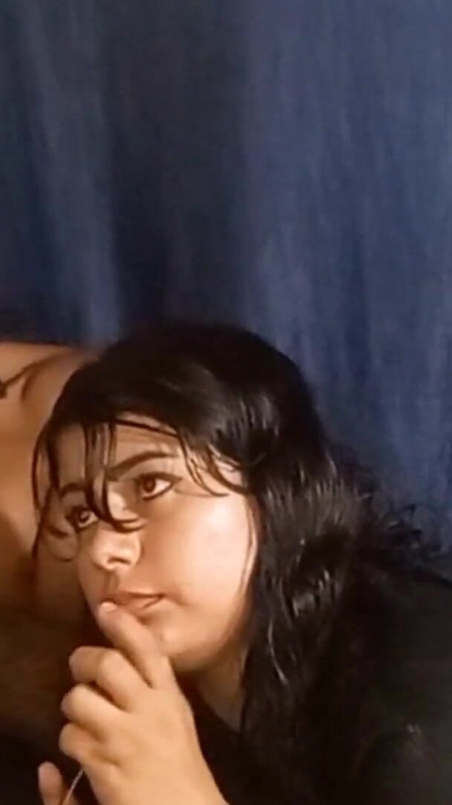 I'm left alone with my stepbrother and he makes me suck his cock | Clip 1