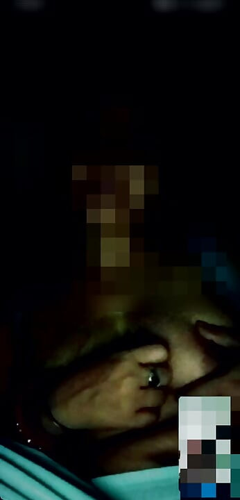 I saw it by video calling.