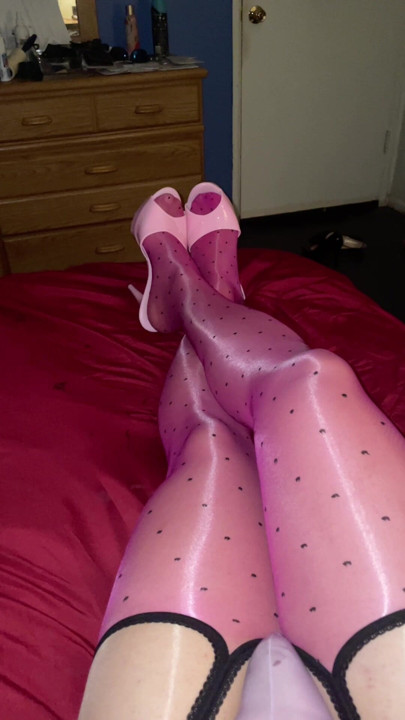 Rose colored stockings