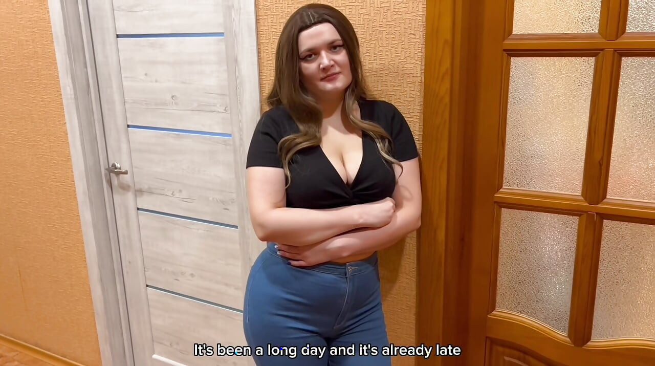 Stepmom Shares Bed with Stepson - One Bed Turns Into Wild Night Sex (POV, Big Ass, MILF)