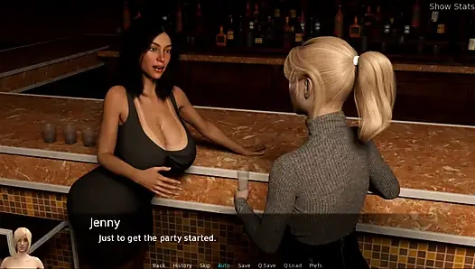 Проект «Горячая жена» No45 - Jenny помогла Merry раздеться