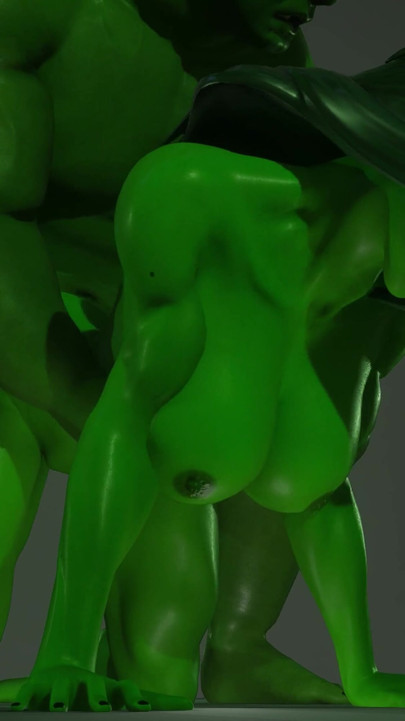 Hulk destroys she hulk's ass (Jennifer Walters) MARVEL PORN | Clip 1