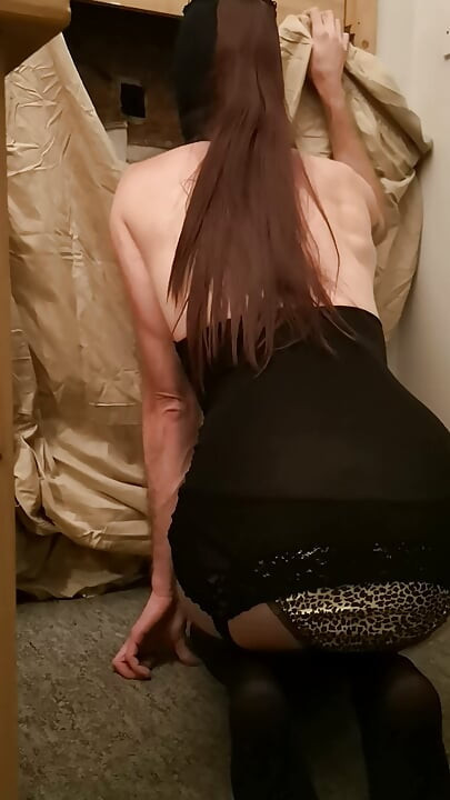 Waiting for the man at my homemade Gloryhole