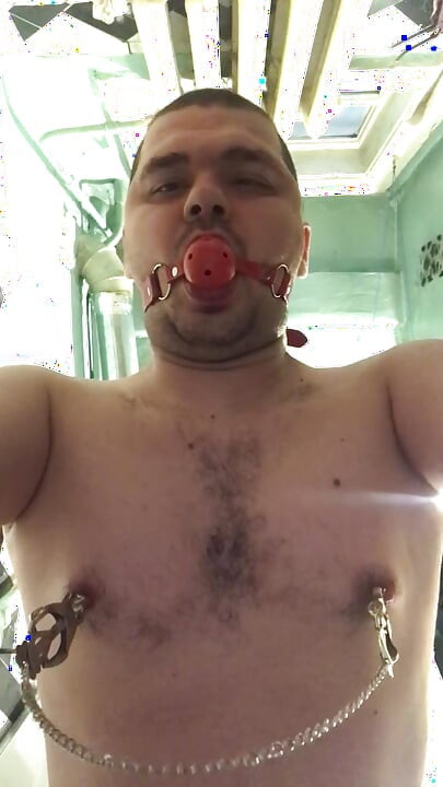 nipple clamps and gags in home