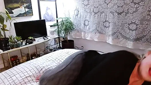 1369 Chris gets these cherry panties soaked in my cum from DawnSkye1962