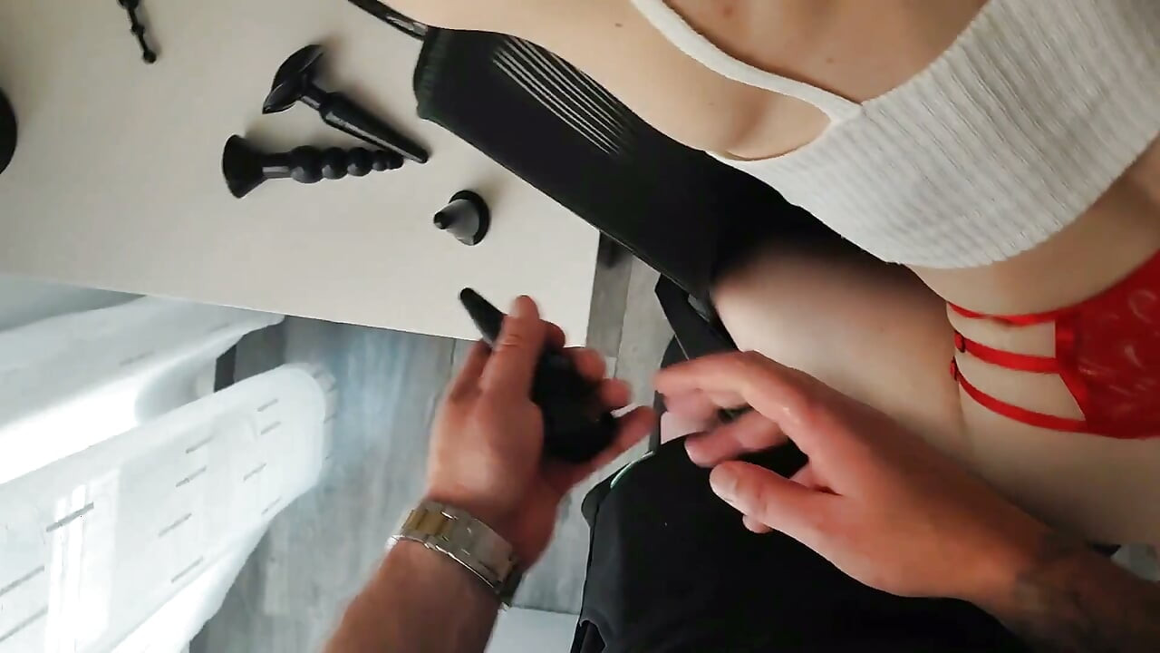 POV: My Husband Helps Me Lose My Anal Virginity with Sex Toys!