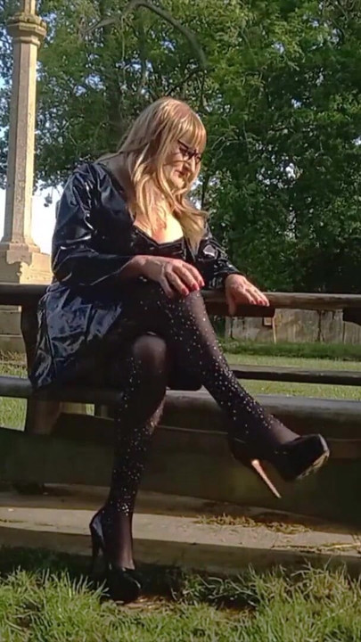 Powerful moment from "Transgender Whore Having Fun on Park Benches"