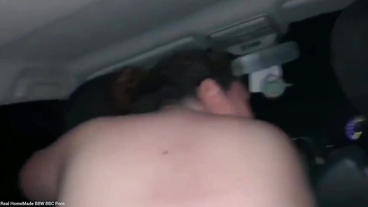 British BBW anal riding back of my car hardcore screaming doggy