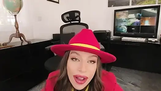 VRCosplayx April Олсен как Кармен Sandiego всегда была плохой девушкой, но теперь у вас есть контроль, часть 1