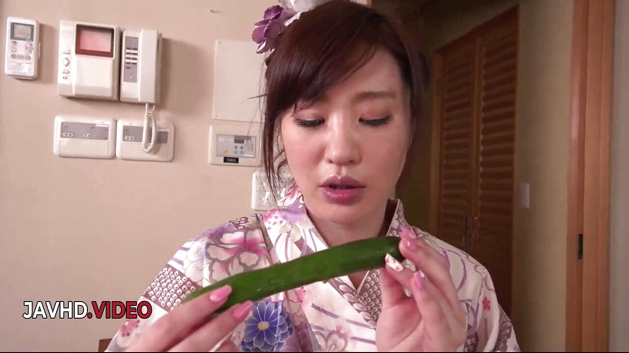 Ryouka Shinoda's Explosive Solo Show: Passionate MILF in Nasty Dildo Adventure