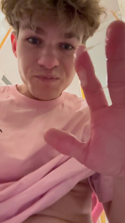 Emotional moment from "frosty shows off huge dick with massive cumshot"