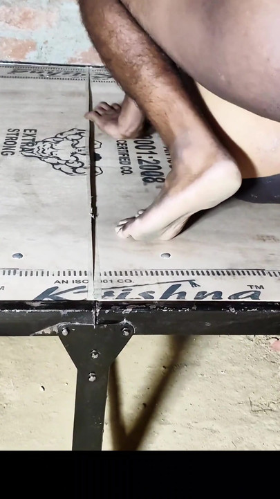 Powerful moment from "I put my finger in her panty and her pussy was very hot, then I bent her and lifted her legs and put"