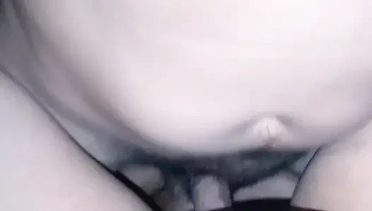 cumshot on big tits step sister's pussy