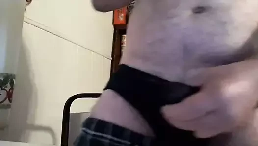 Watchin porno ve okşayarak benim horoz boşalmak içinden külot
