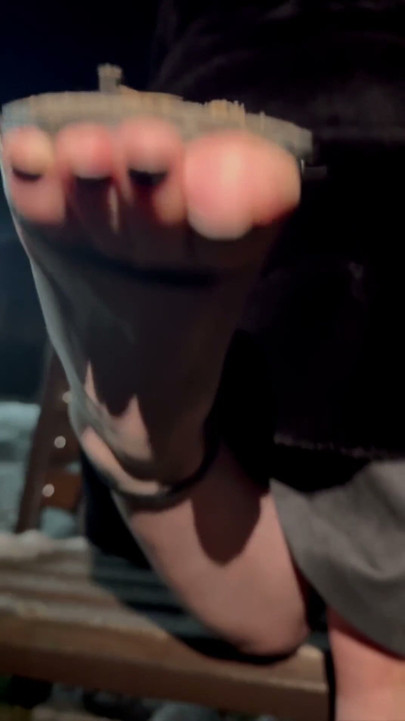 Open toe heels teasing | Clip 1