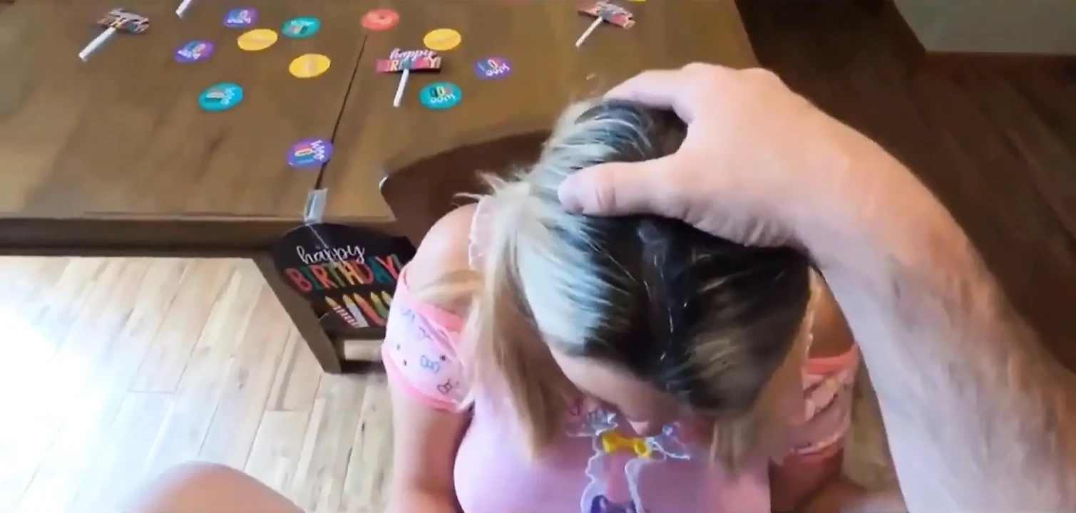 Sweet Teen Celebrates Her 18th Birthday with Her Stepfather