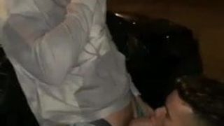 Blowjob in the parking lot