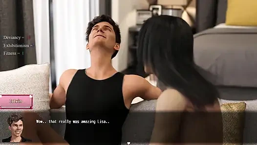 Lisa: Cheating her boyfriend got her excited, she squirted like crazy and drinks his cum ep.23