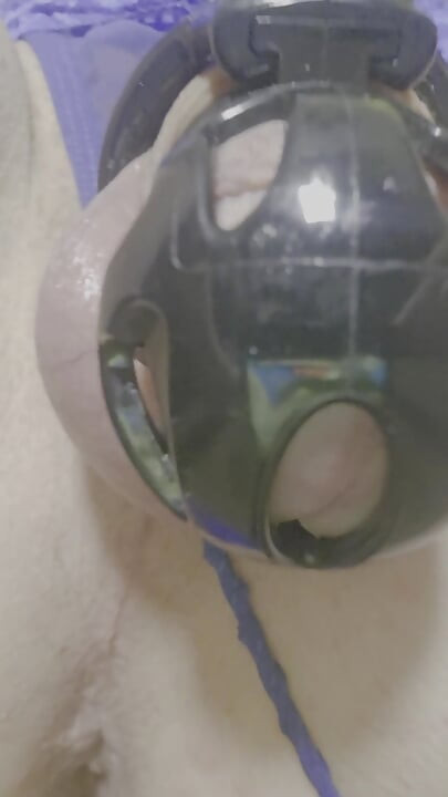 Alisaxxcamshot ช่วยตัวเองควยในเข็มขัดพรหมจรรย์