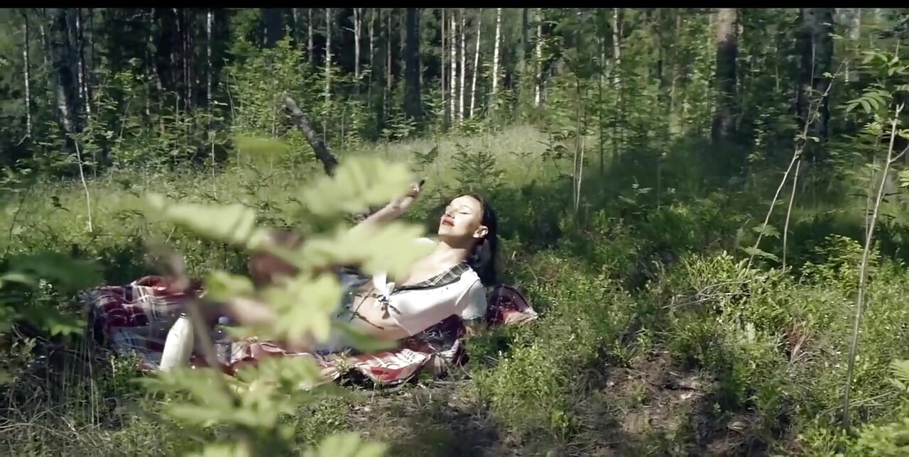 Sanktor - Busty MILF Solo Masturbation in the Forest