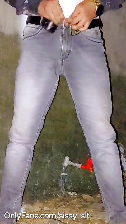 Feminized Sissy Outdoor Pissing Compilation