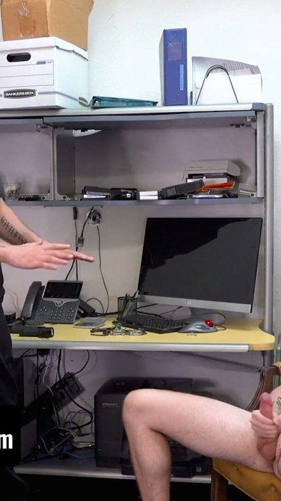 Young Perps - Serial Public Masturbator Myott Hunter Seduce The Security Officer And Makes Him Cum | Clip 1