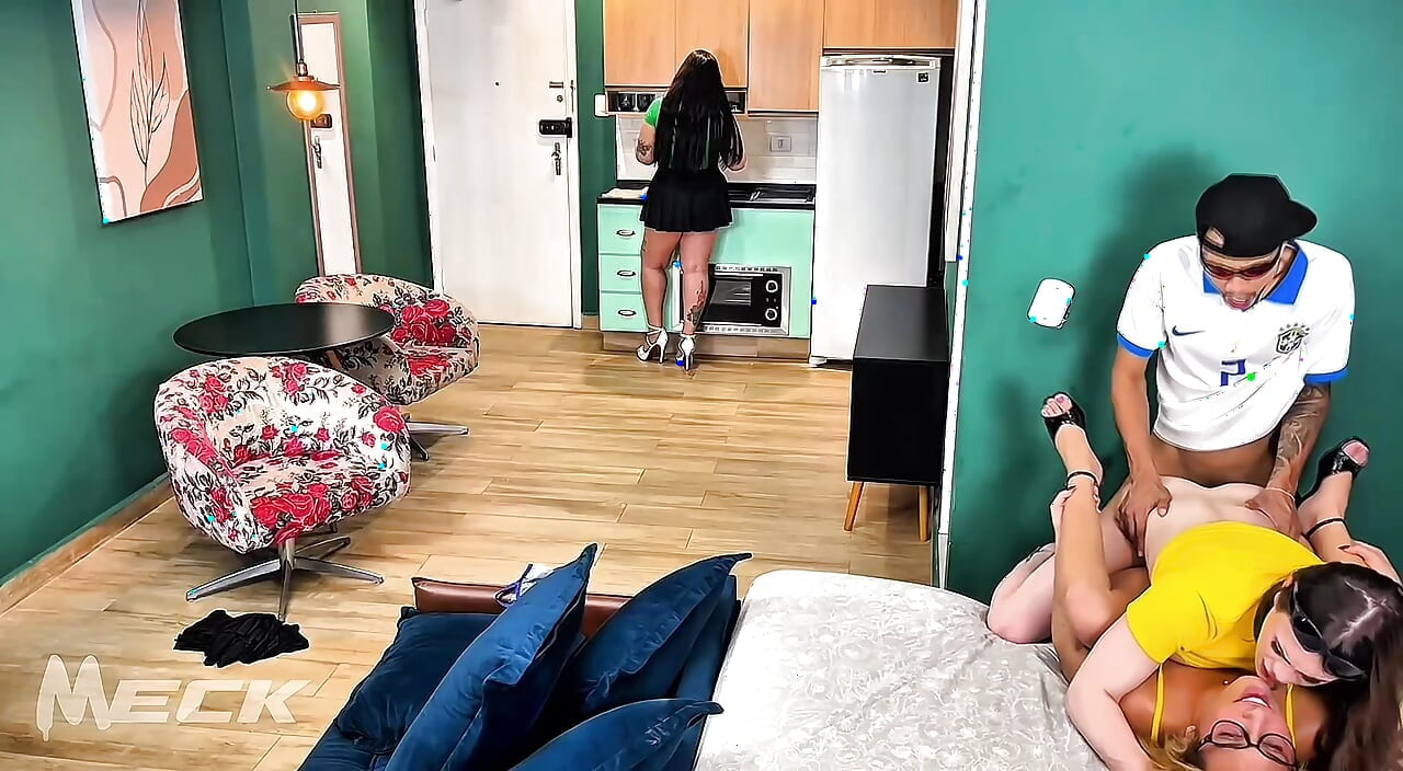 EN.4 Two hot girls who like danger and take turns with without my wife seeing anything..