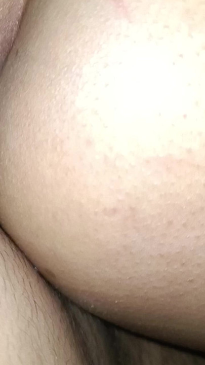 Wetting my cock with the wetness of her vagina