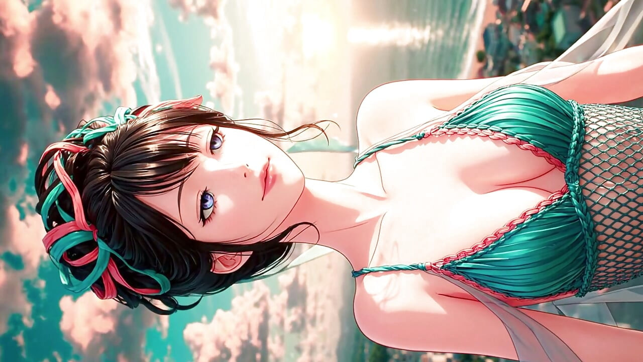 The Joyful Days of Beautiful Anime Girls: Summer Paradise 3D Anime AI-Generated