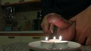 Eclipse80 Fireman.Turn off three candles with double cumshot